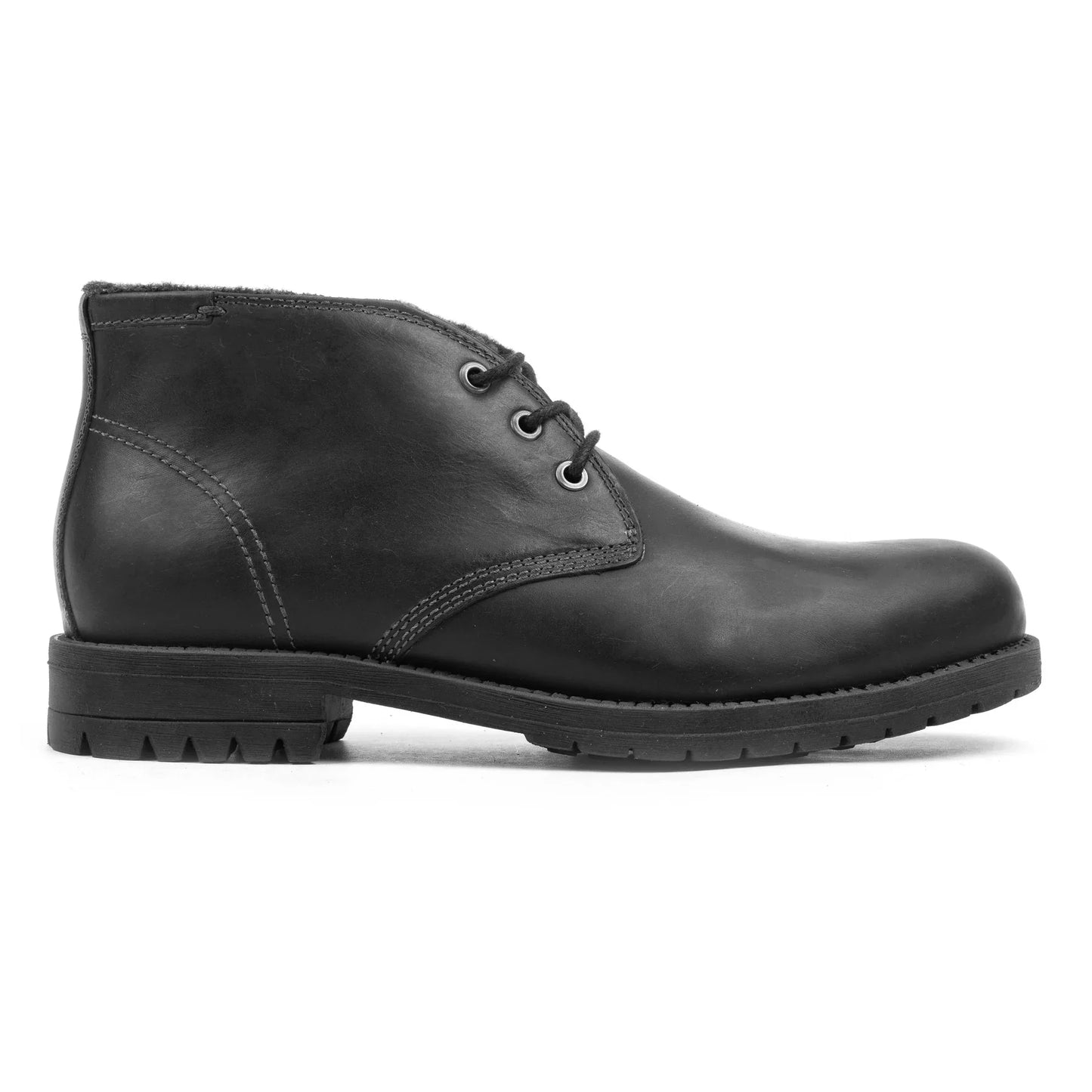 GORDON CHUCKA BOOT Black Leather Pull up