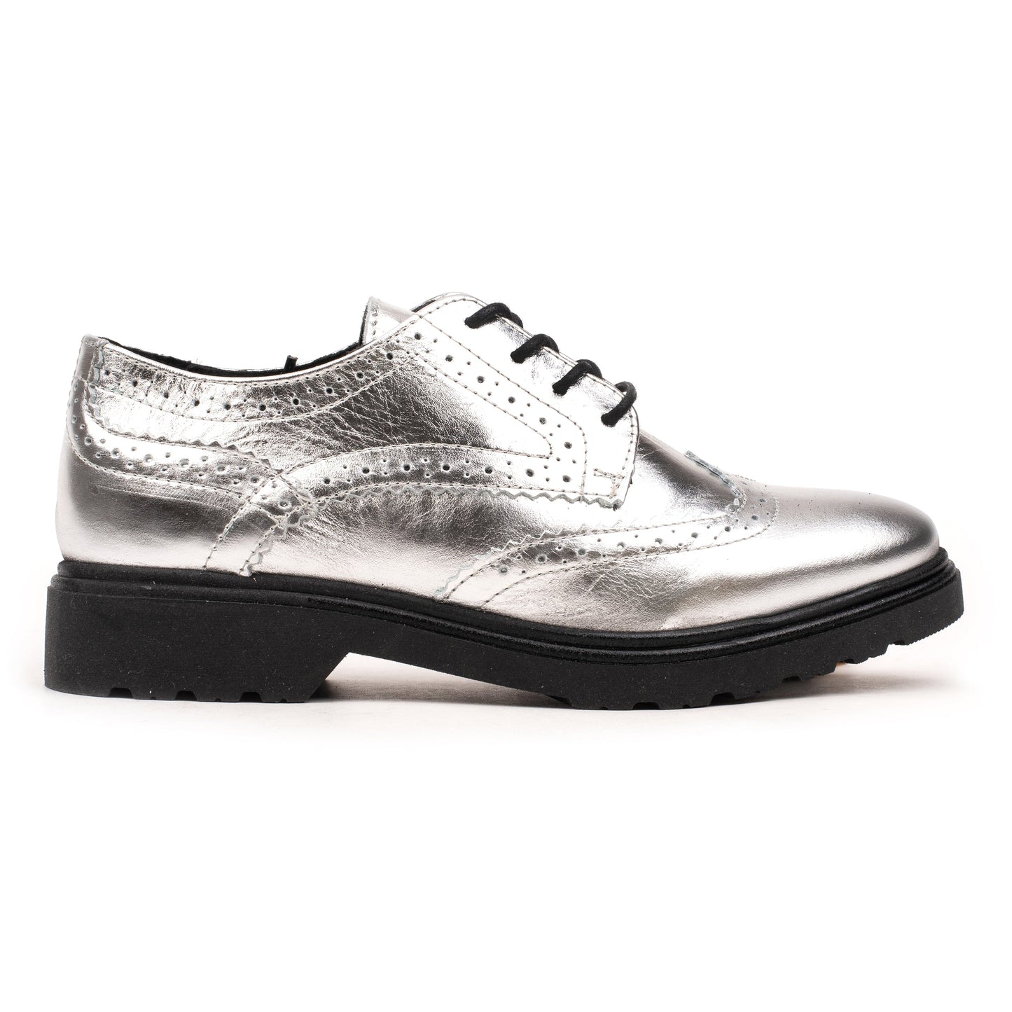 ANKARA BROQUE Silver Leather