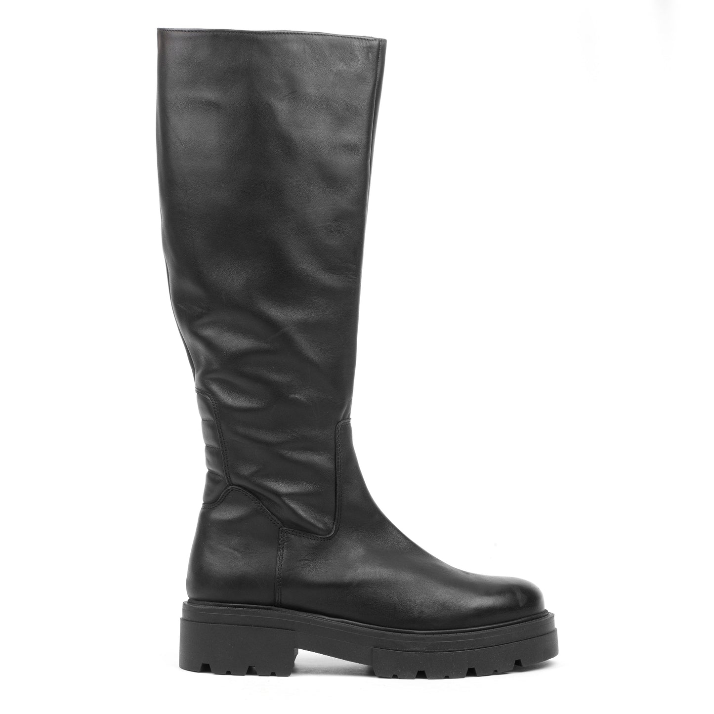 SHARI PADDED HIGH Black Leather