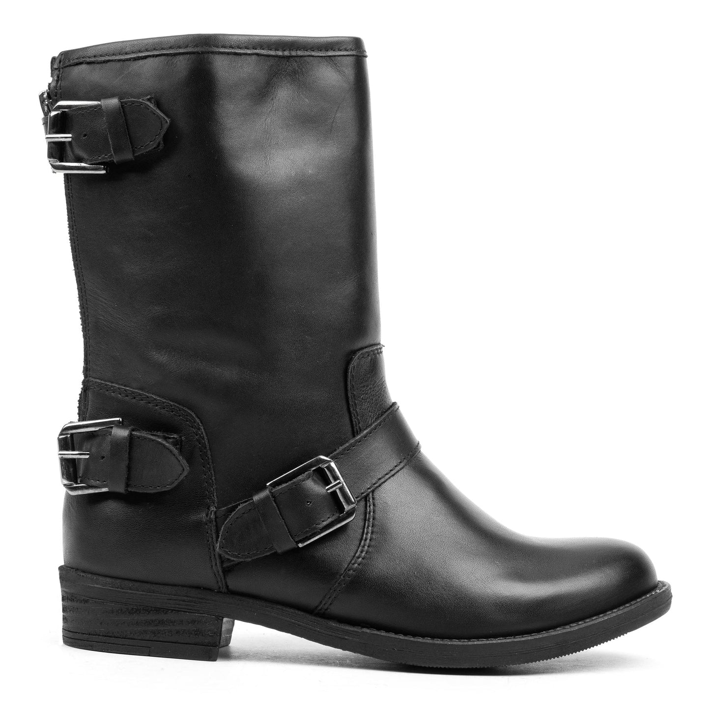 NEW LEVA BOOT STRAP Black Leather