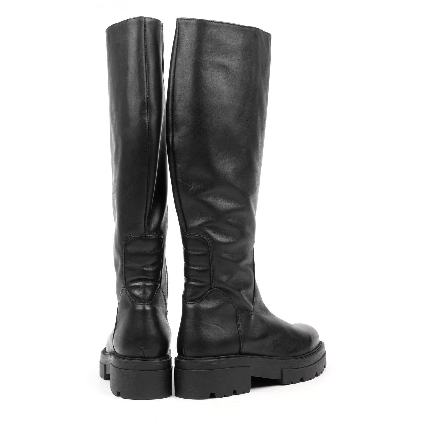 SHARI PADDED HIGH Black Leather