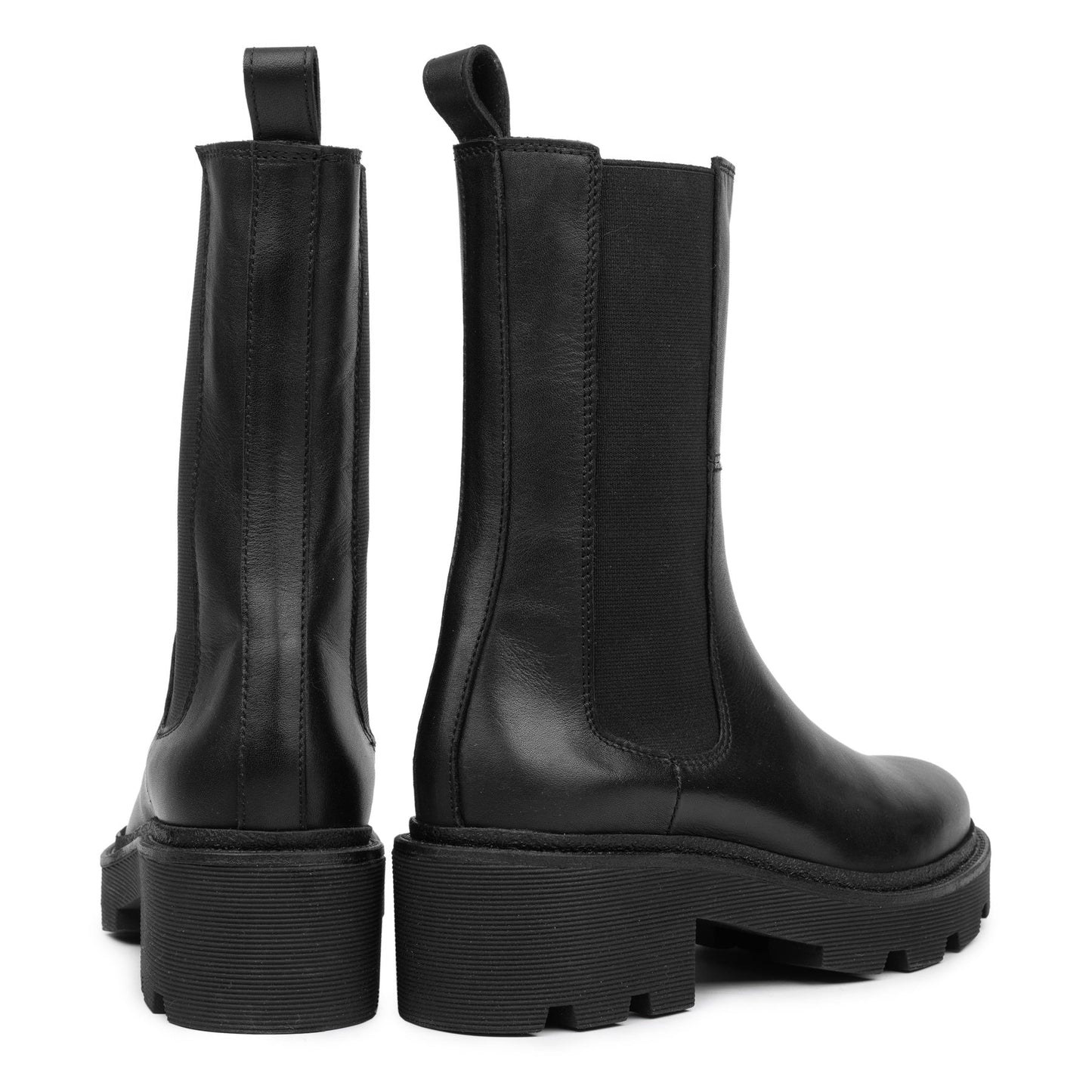 SOBRA HIGH CHELSEA Black Leather