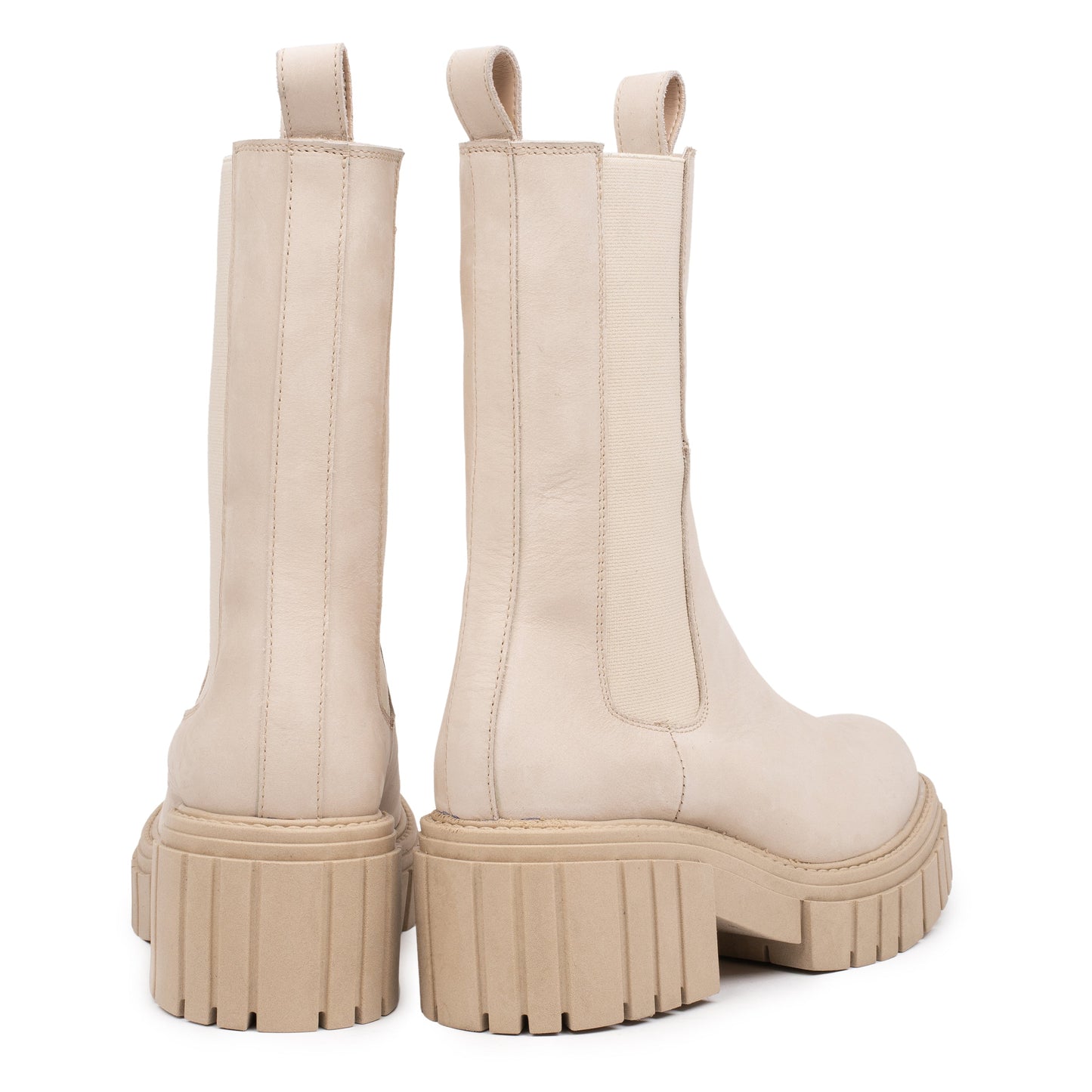 OMNIO Botine Bej | Elance High Chelsea Beige - b