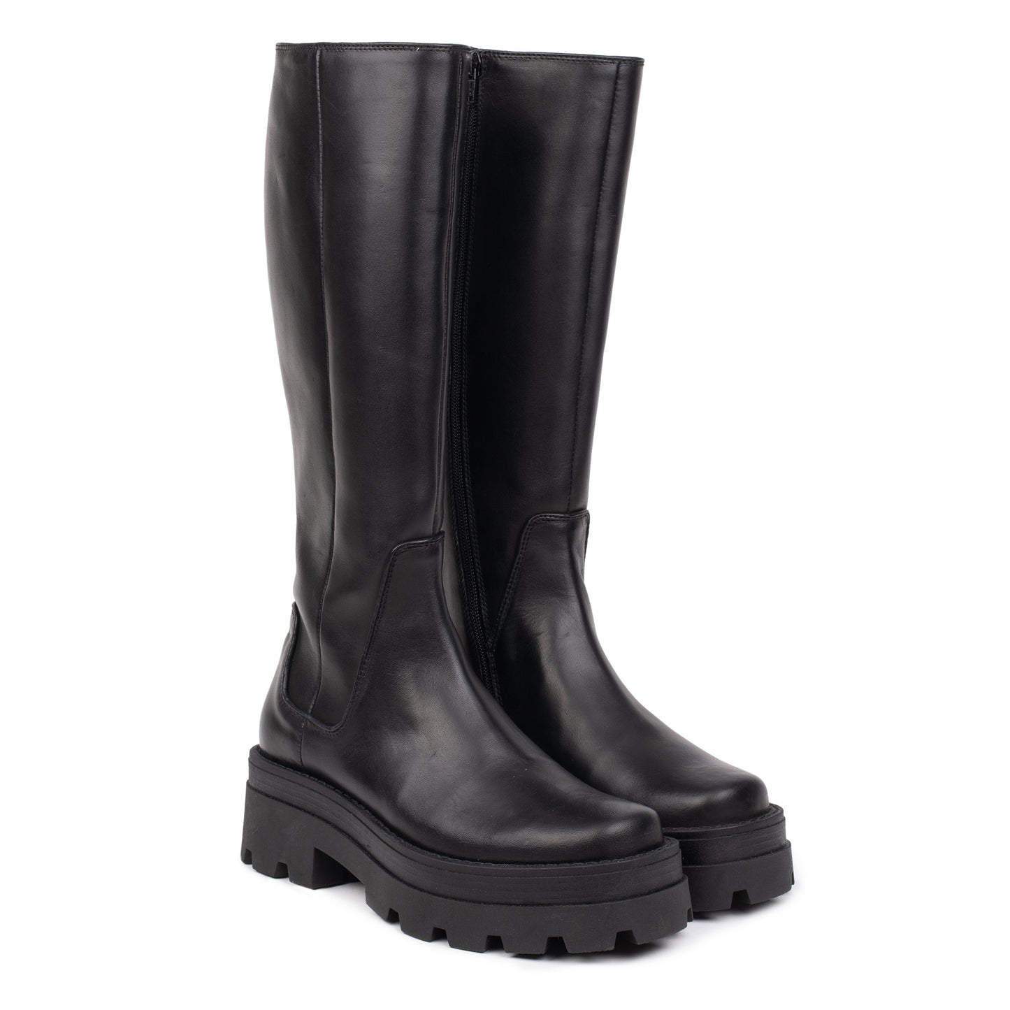 PANAMERA HIGH BOOT Black Leather