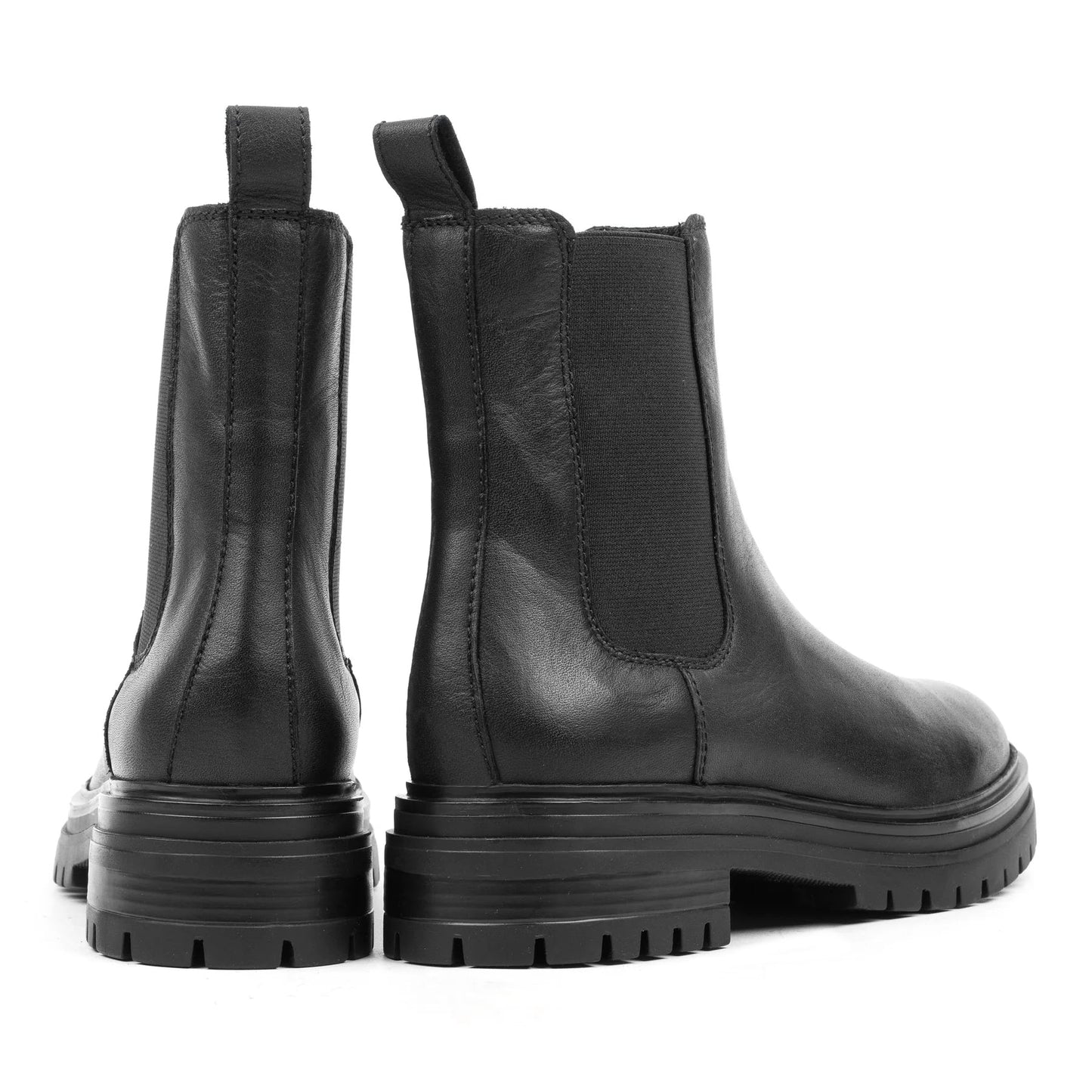 LEYTON CHELSEA Black Leather