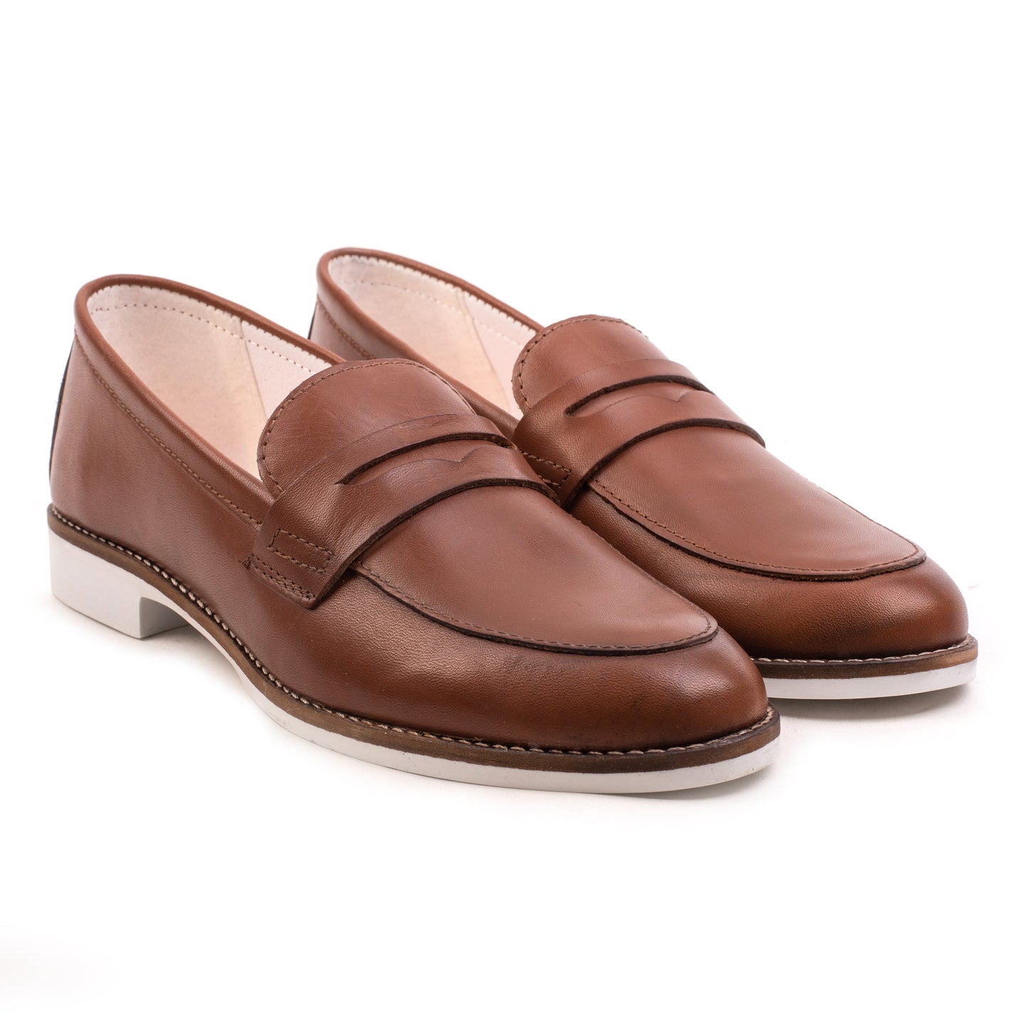CODE LOAFER Cognac Leather
