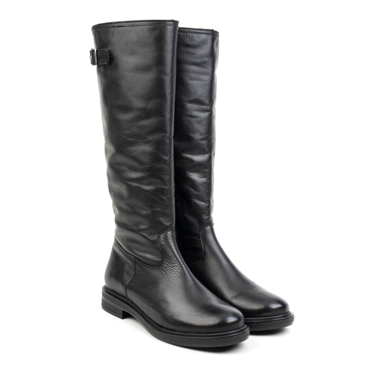 ZINA HIGH BOOT Black Leather