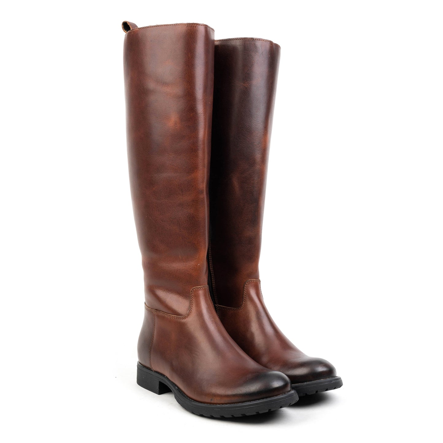 SARAH HIGH LEG Chestnut Leather