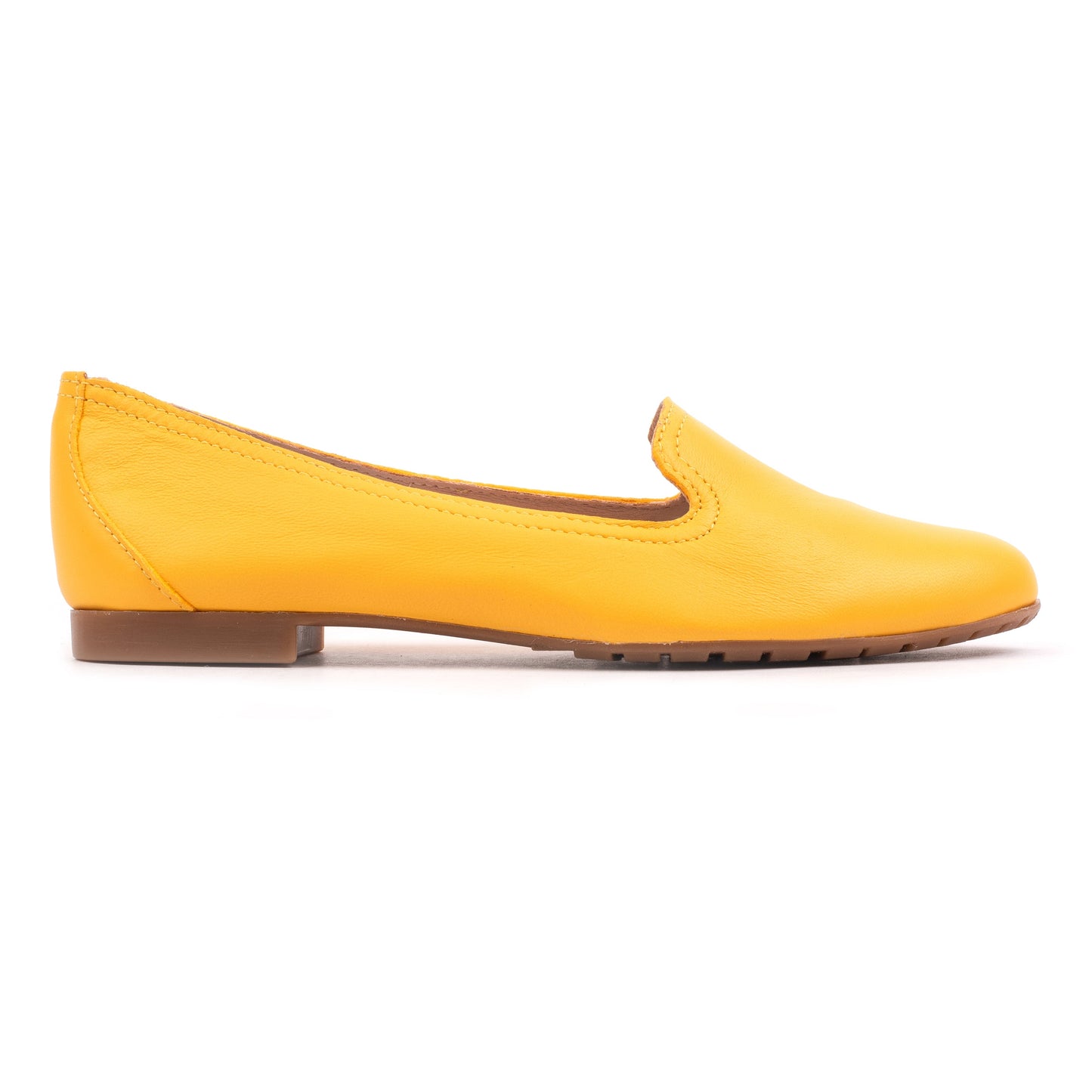 FERNIE PLAIN LOAFER Yellow Leather