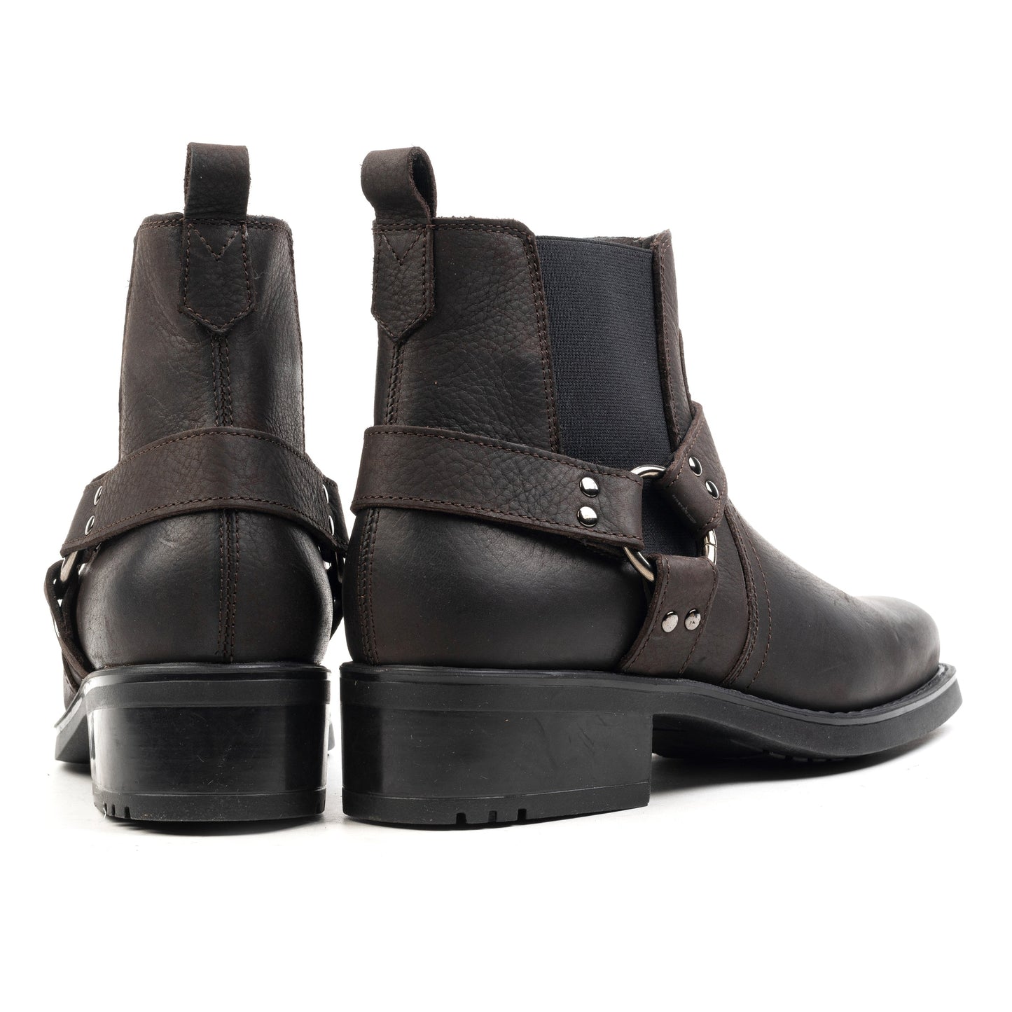 HARLEY ANKLE BOOT Brown Waxy Leather