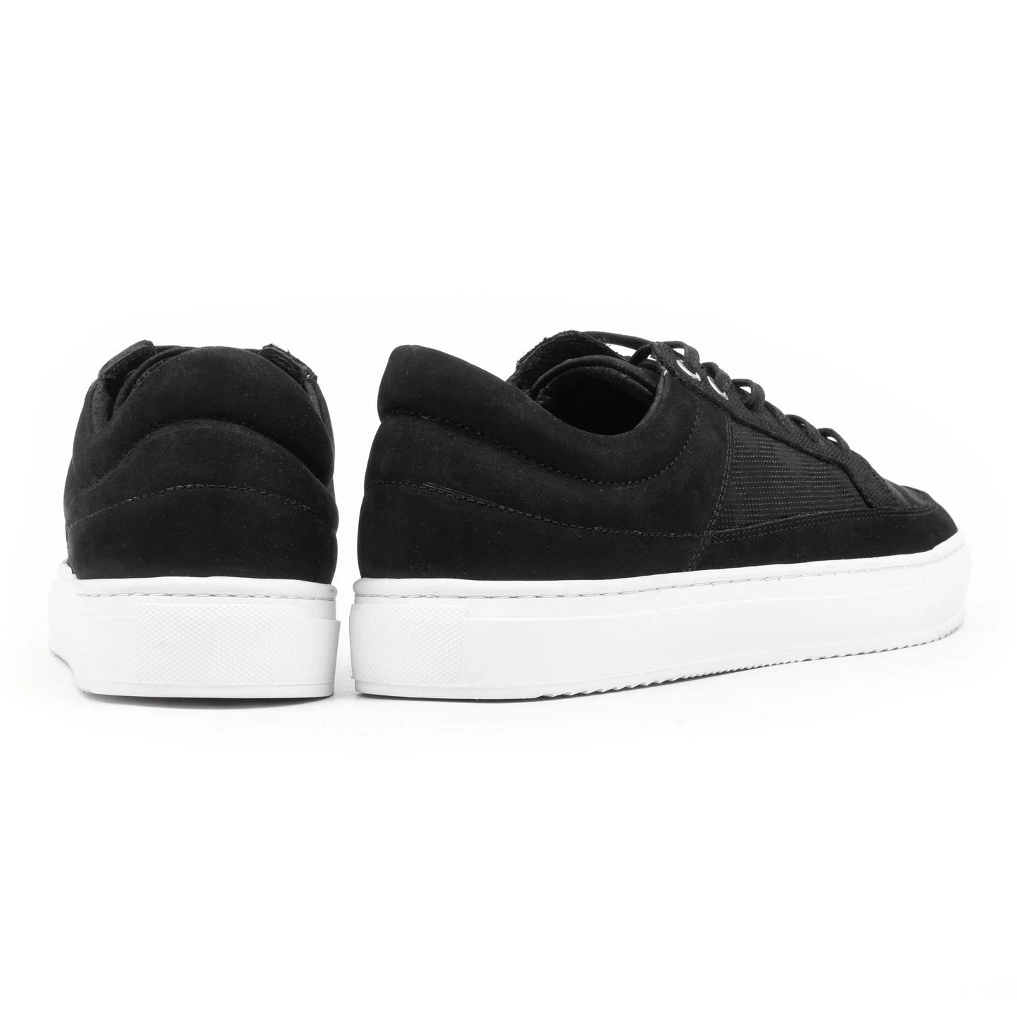 SORREN PADDED LOW Black Leather Nubuck