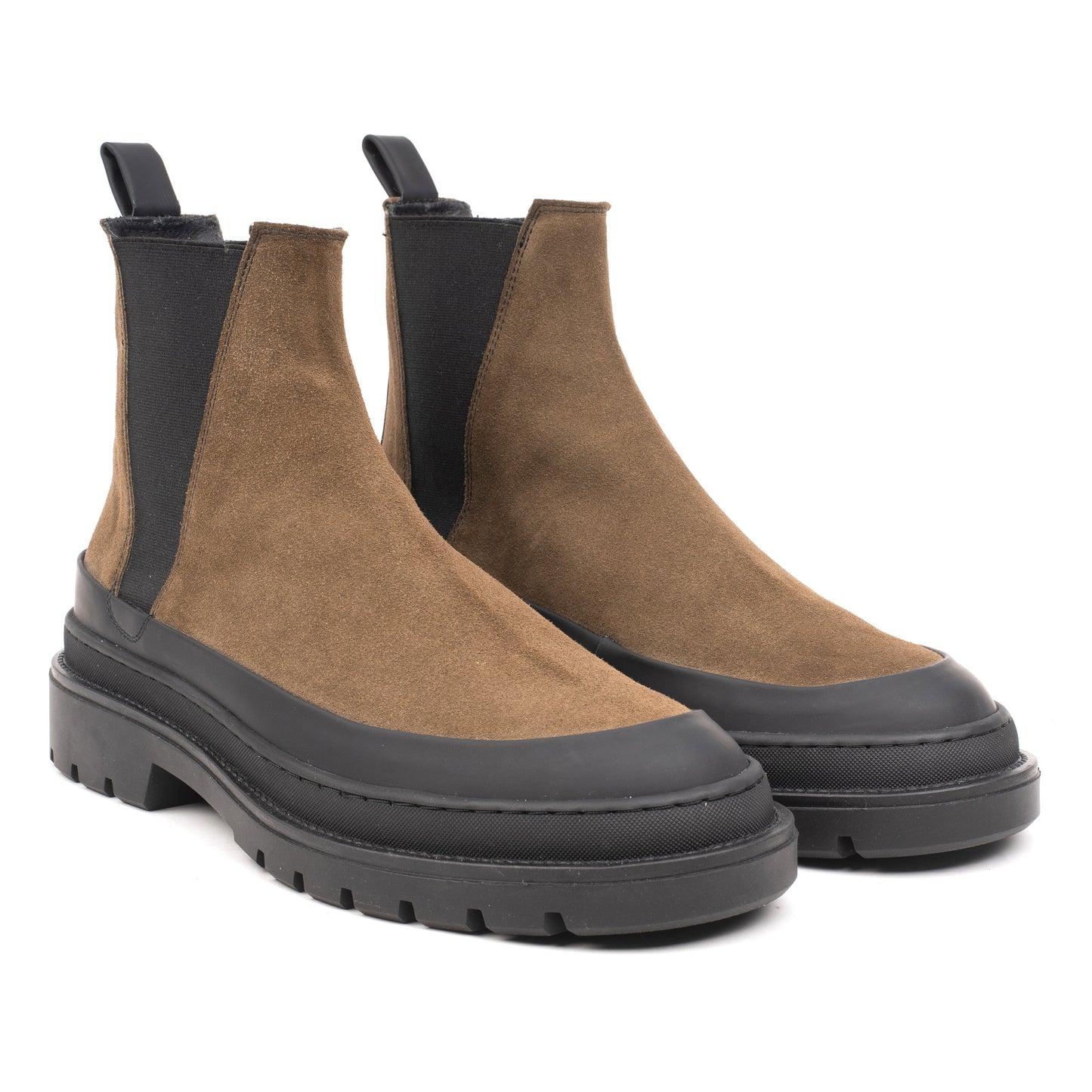 HINSON Ghete Olive | Specter Chelsea Boot Olive Leather Suede - f
