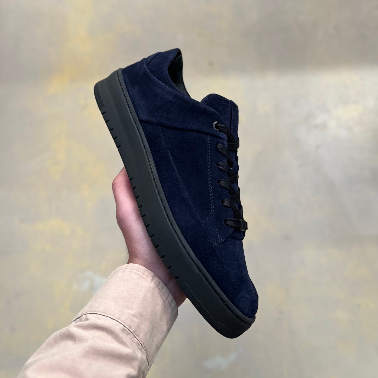 BENNET P4 LOW Night Blue Suede