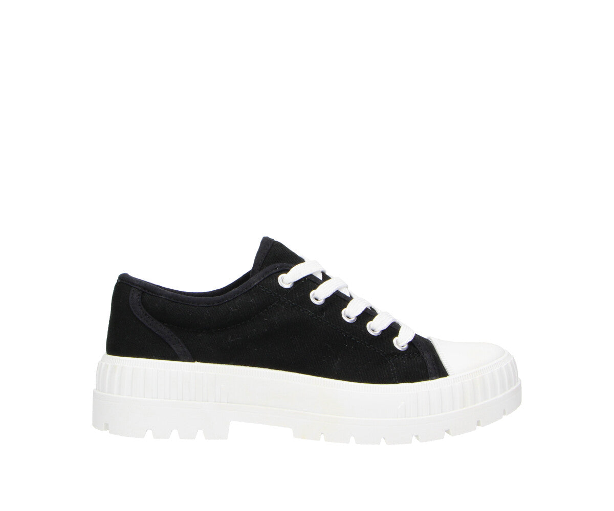 SNEAKER WOMEN LOW Black Textile