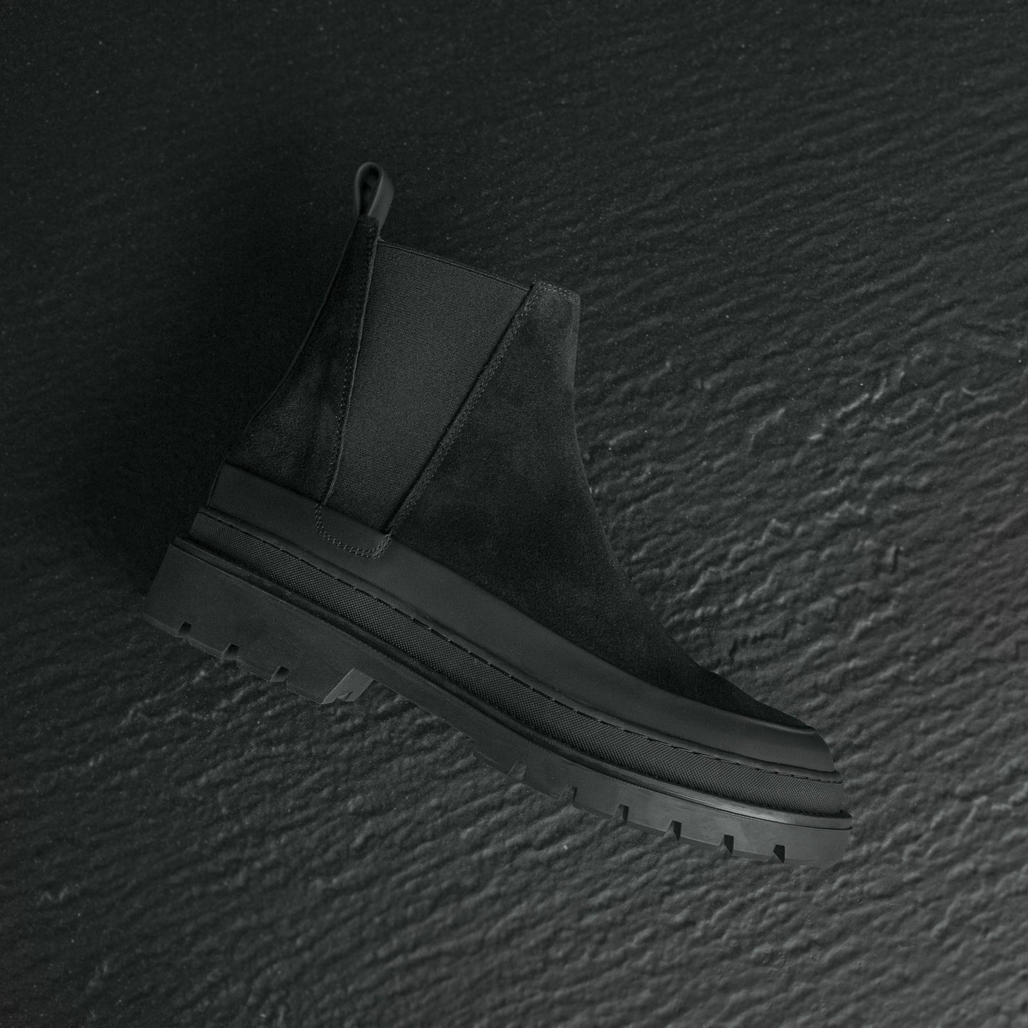 SPECTER CHELSEA BOOT Black Leather Suede