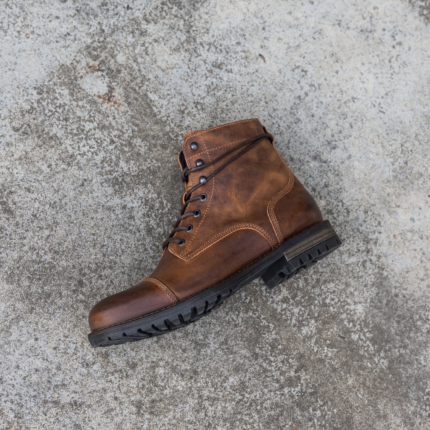GORDON TOE CAP BOOT Bruciato Leather