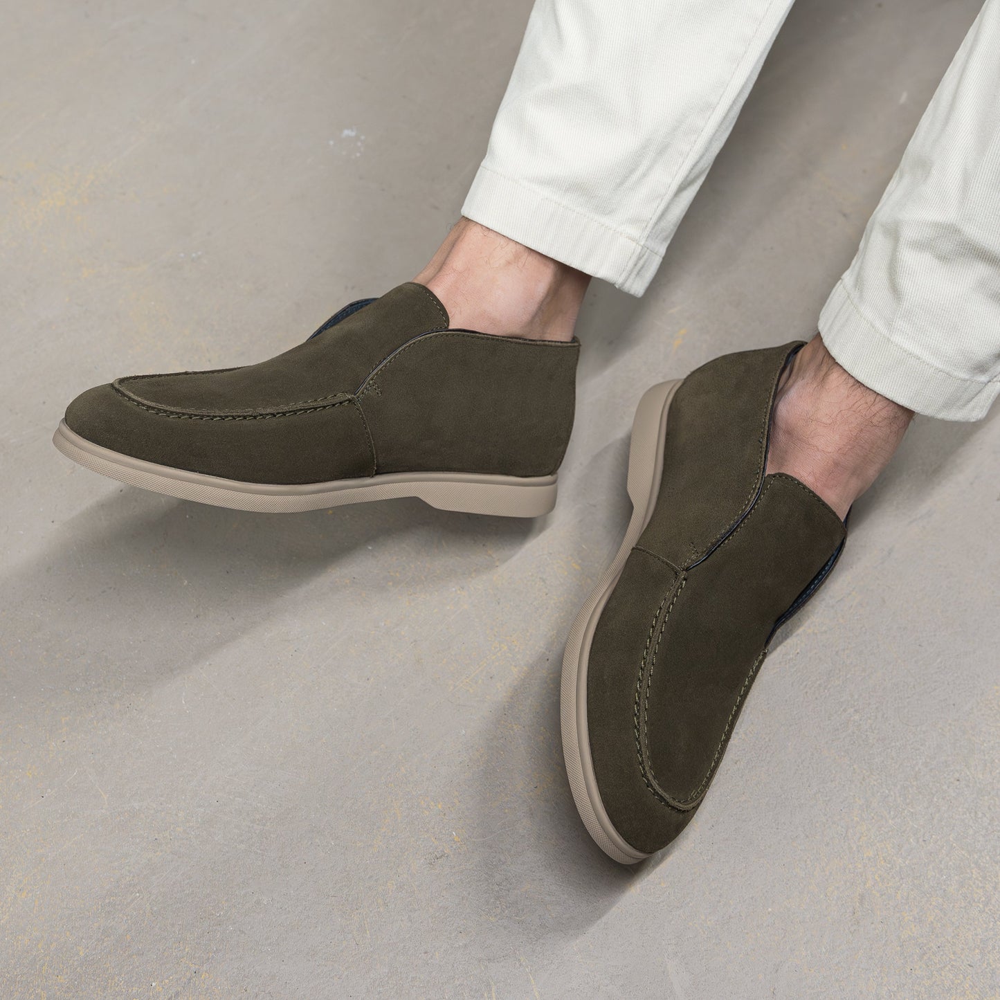 ACE MOC BOOT Army Green Suede