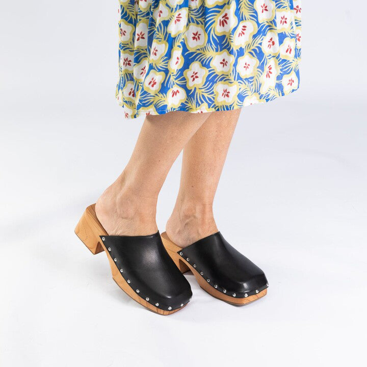 JUDE SANDAL Black Leather