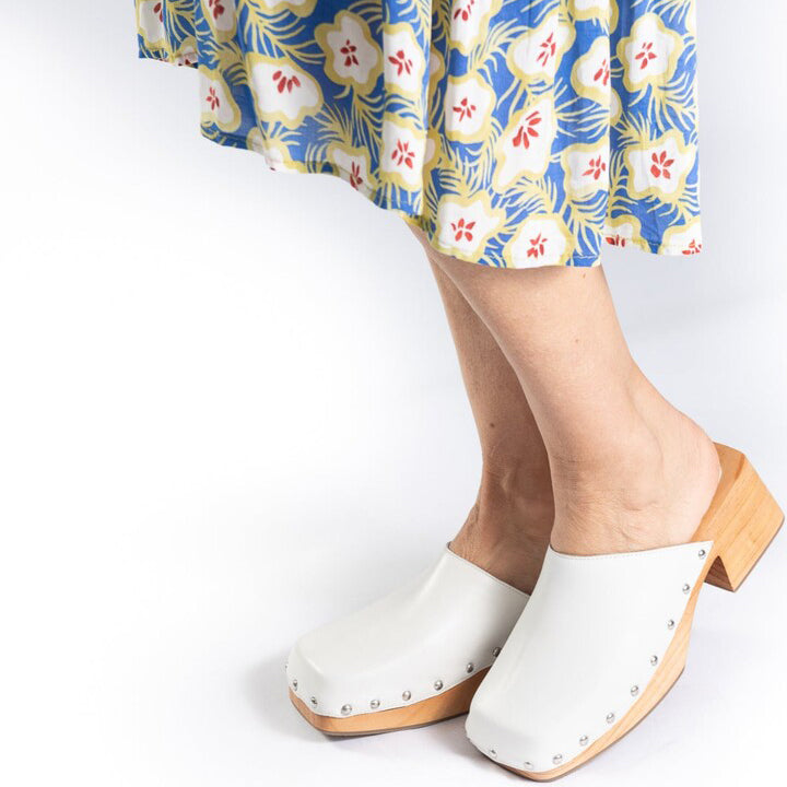 JUDE SANDAL Bright White Leather