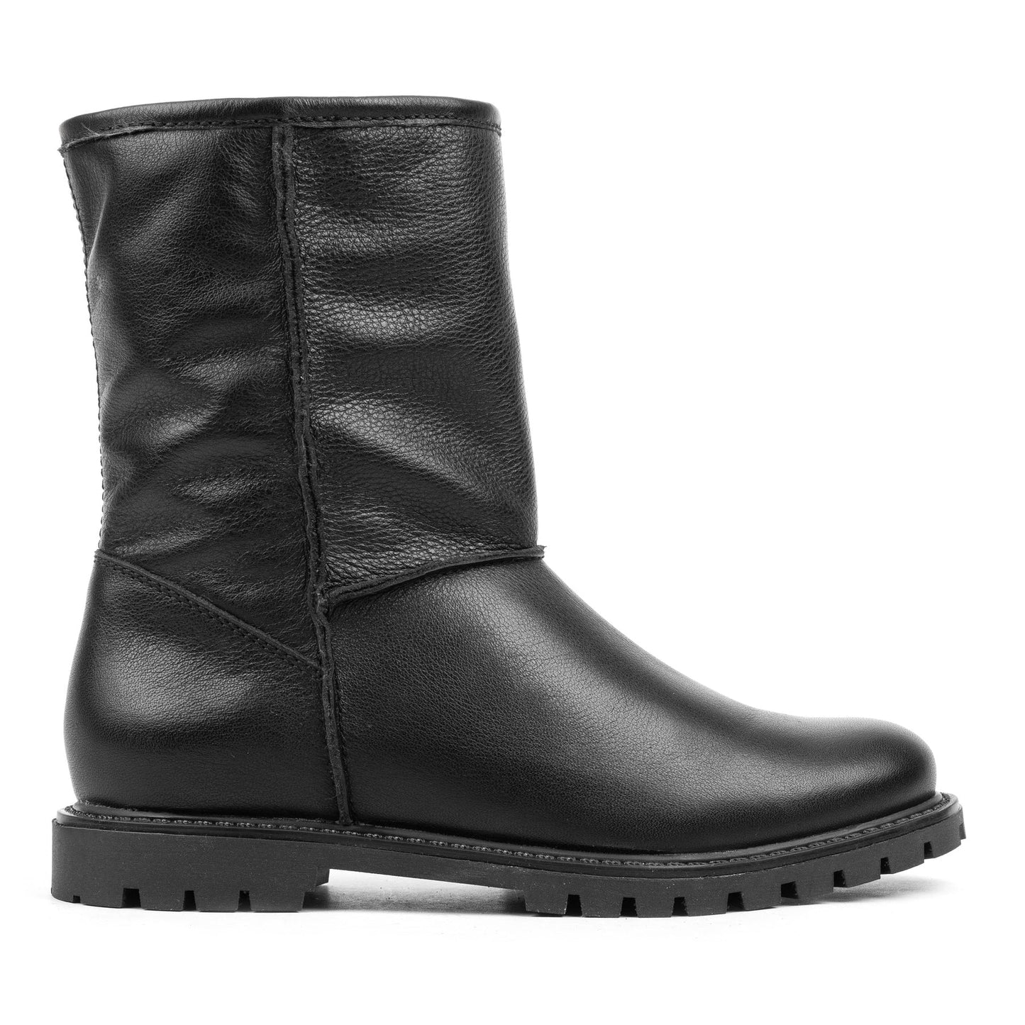 DART LADIES PULL-ON MID Black Leather