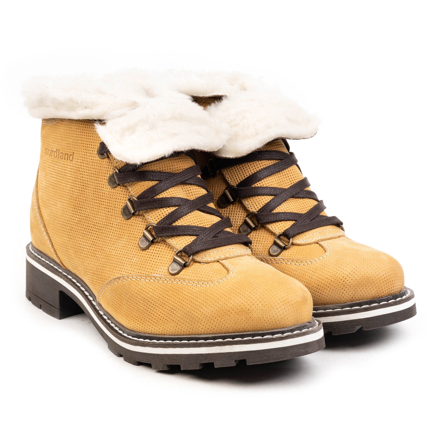 RUBY HIKER Wheat Nubuck Geo Camo Embossed