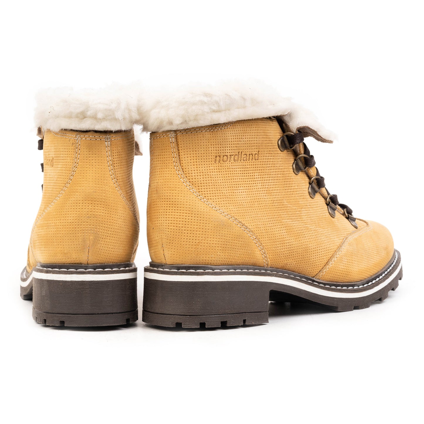 RUBY HIKER Wheat Nubuck Geo Camo Embossed
