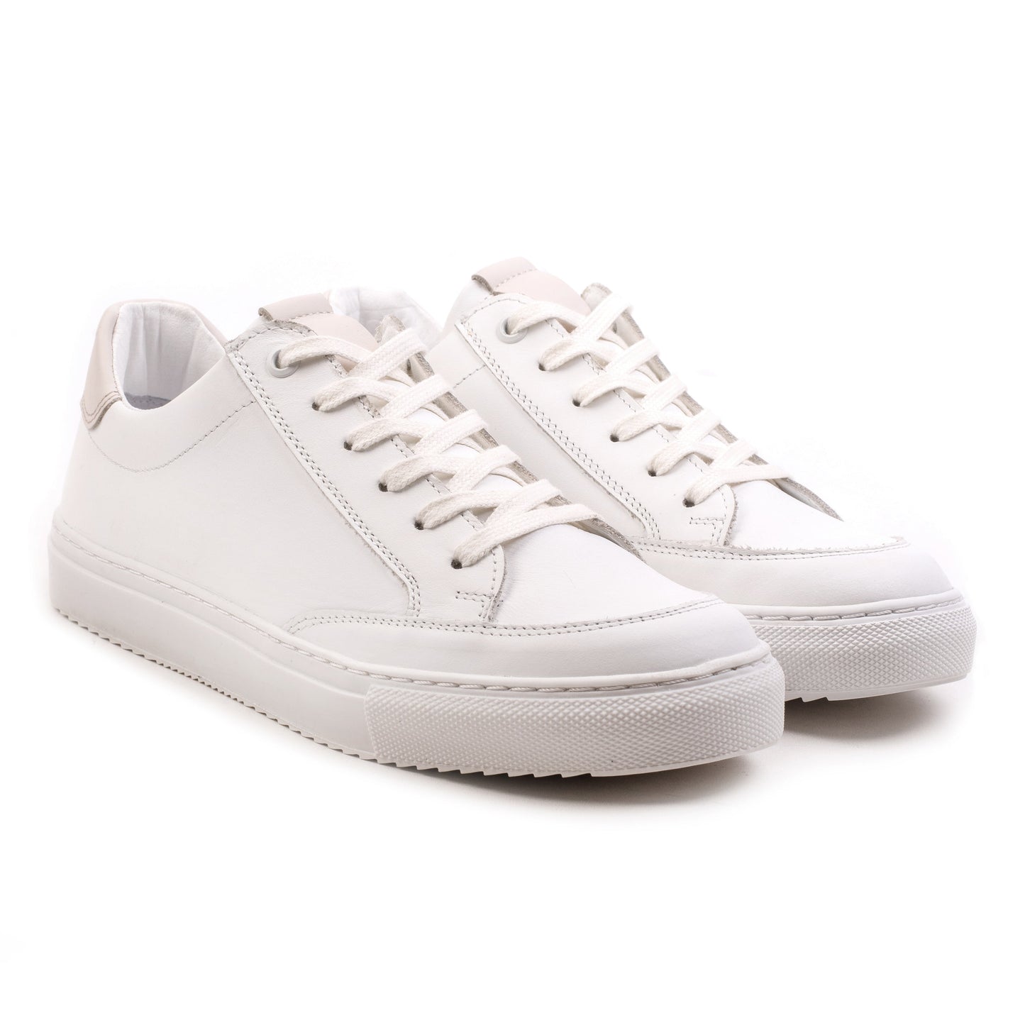 ALFA RETRO White/Beige Leather