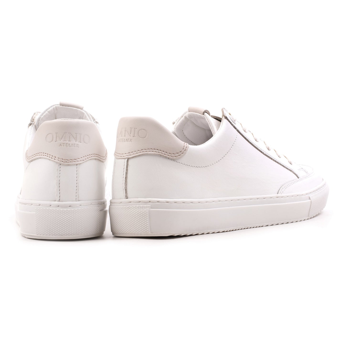 ALFA RETRO White/Beige Leather