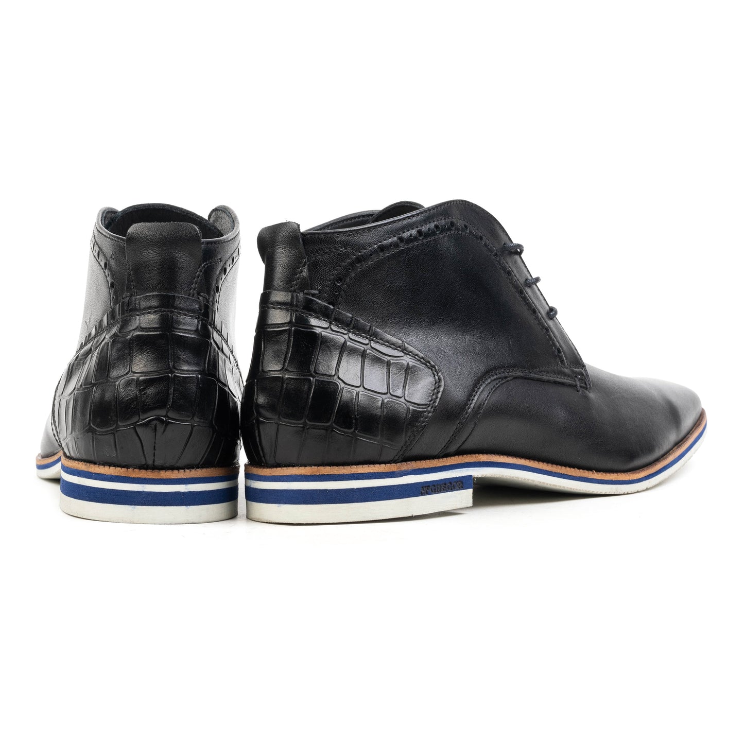 SANTANDER LACE UP Black Leather