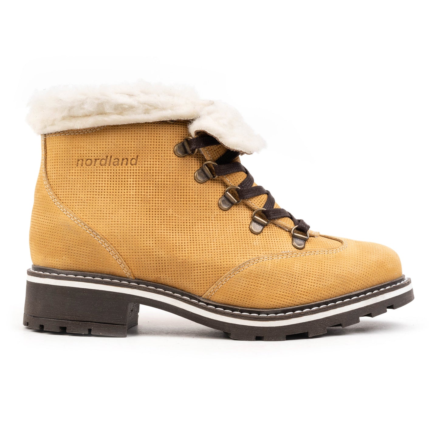 RUBY HIKER Wheat Nubuck Geo Camo Embossed